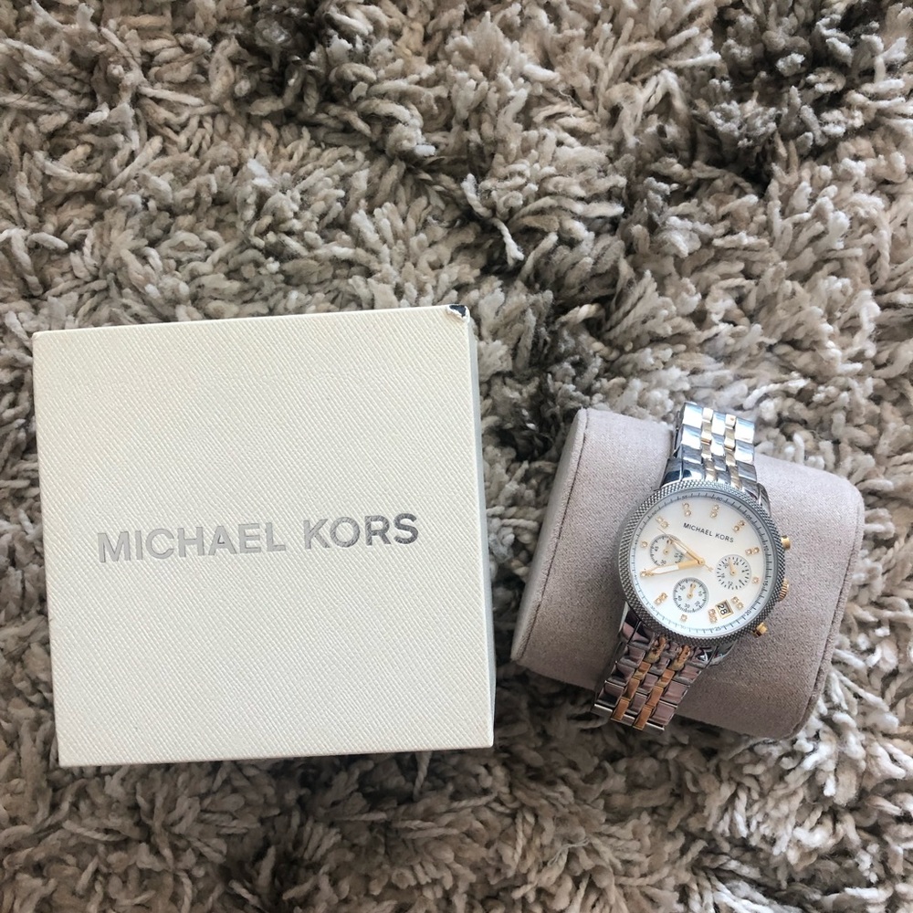 Michael Kors two-toned watch